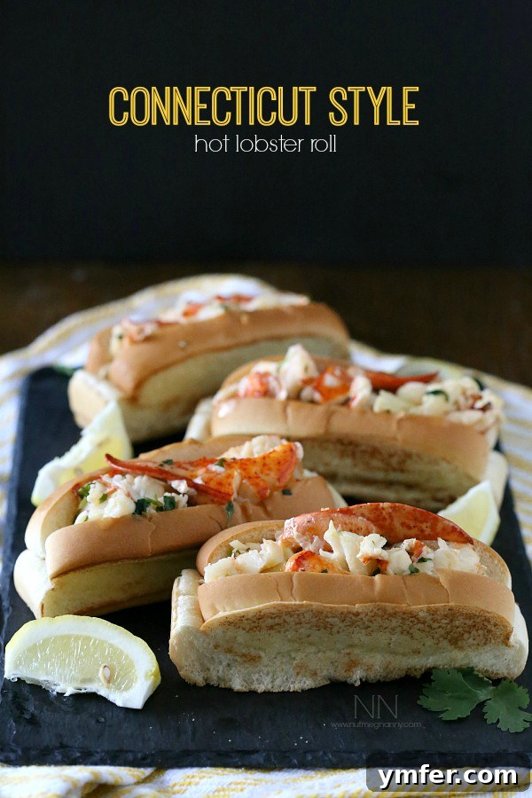 Buttery Warm Lobster Roll 6 Lobster Roll Recipe by Nutmeg Nanny showcasing the final product