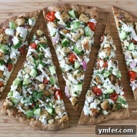 Greek Chicken Souvlaki Pizza 5 Chicken Souvlaki Pizza by Nutmeg Nanny