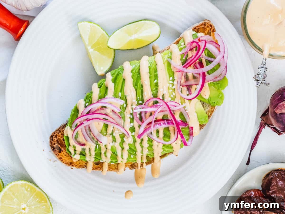 Nourishing Plant Power Meals 6 Fresh avocado toast topped with bright pickled red onions