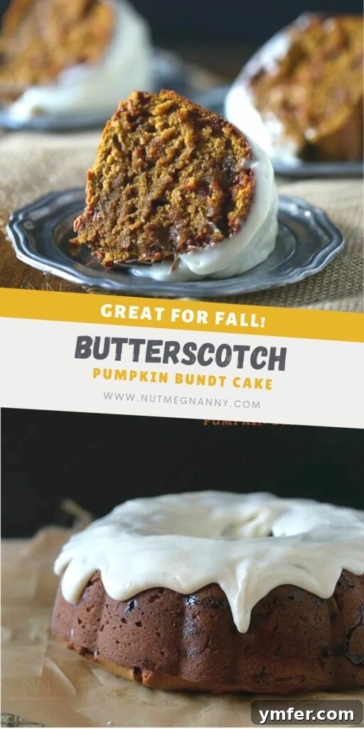 Golden Butterscotch Pumpkin Bundt 4 A high-quality image of Butterscotch Pumpkin Bundt Cake formatted for Pinterest, ideal for sharing on social media.
