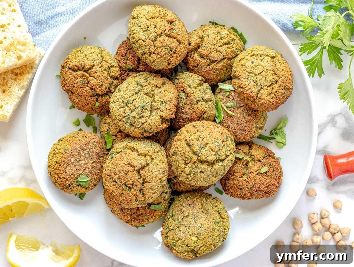 Streamline Your Week with Vegetarian Meal Prep 13 Crispy air fryer falafel, a delicious and convenient vegetarian meal prep option.