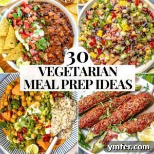 Vegetarian meal prep dinners featuring homemade falafel