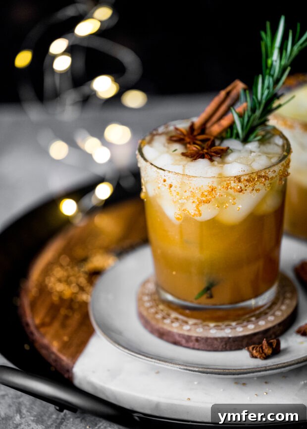Crisp Honeycrisp Sangria 4 Honeycrisp Apple Sangria with a cinnamon sugar rim.