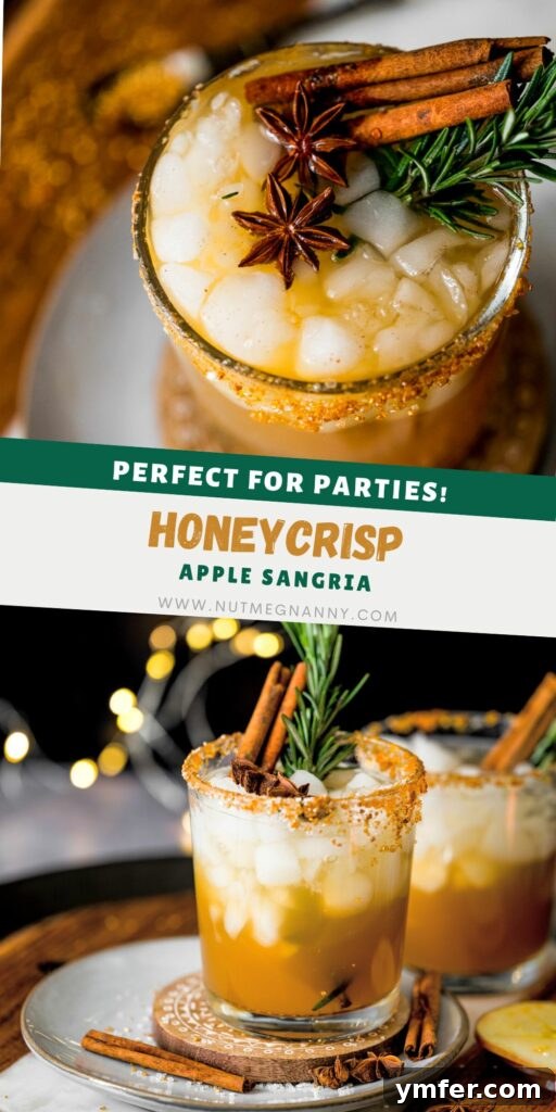 Crisp Honeycrisp Sangria 7 Honeycrisp Apple Sangria pin for Pinterest.