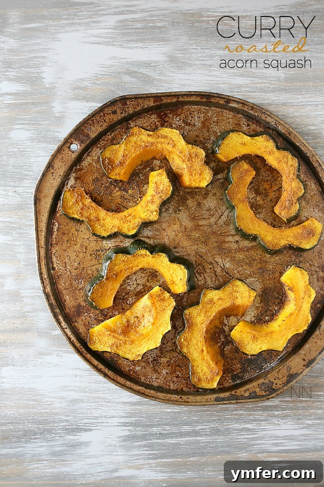 Curry Roasted Acorn Squash: An Easy Thanksgiving Side Dish Delicious and simple curry roasted acorn squash, perfect as an easy Thanksgiving side dish, ready in under 30 minutes.