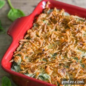 Golden Spinach Parmesan Mashed Potato Bake 6 Spinach Parmesan Baked Mashed Potatoes with a crispy topping.