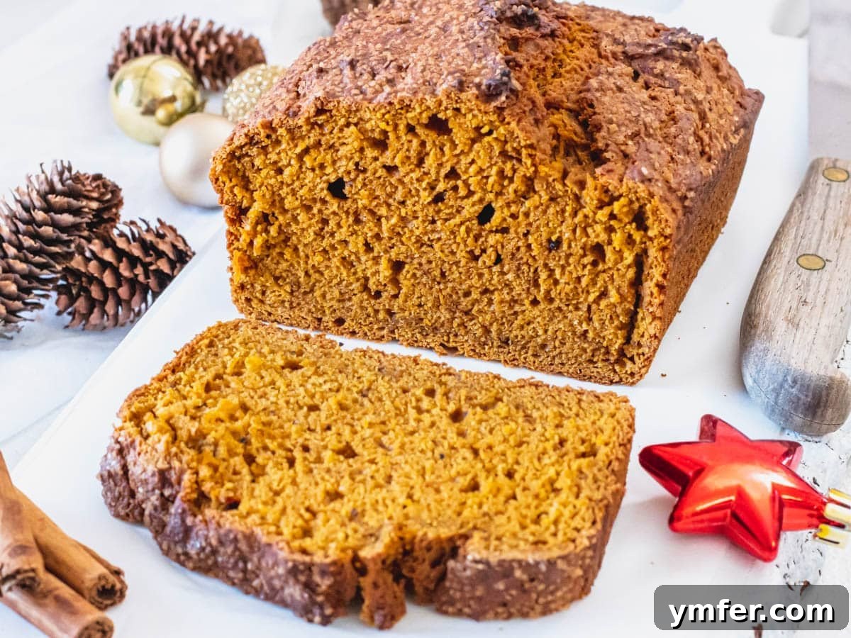 The Ultimate Vegetarian Thanksgiving Feast: 35 Recipes 15 vegan pumpkin bread sliced