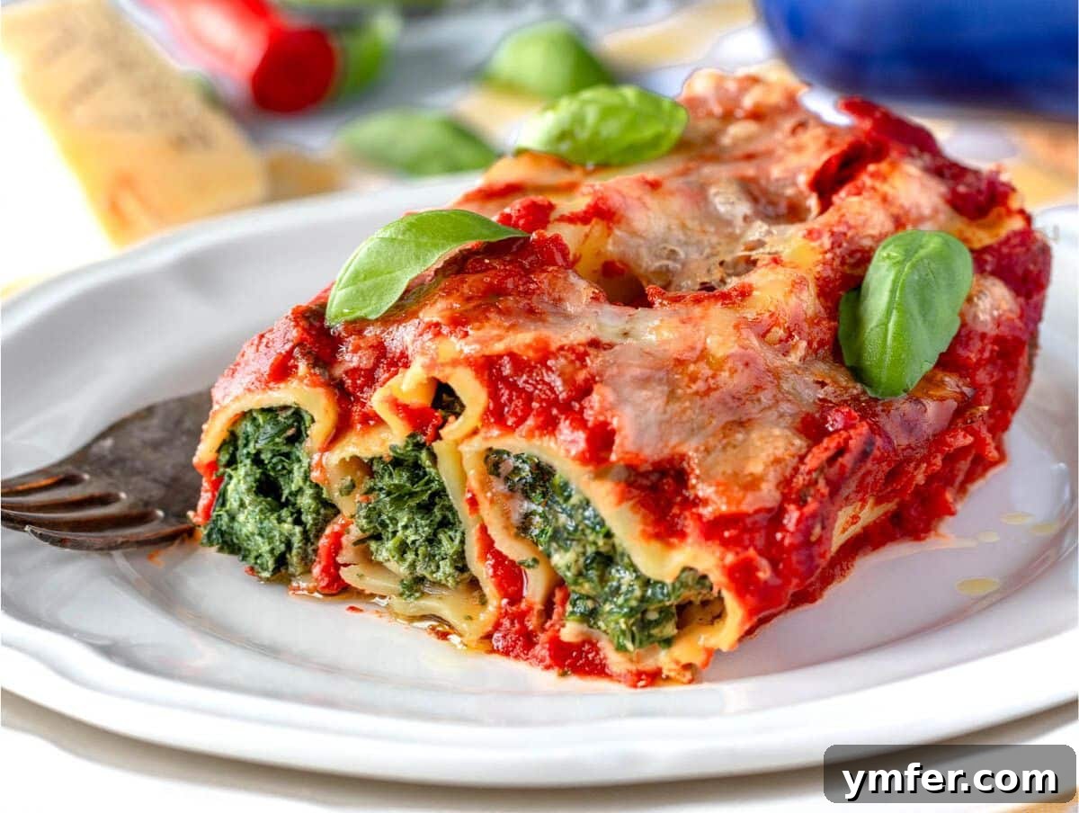 The Ultimate Vegetarian Thanksgiving Feast: 35 Recipes 31 Cannelloni spinach and ricotta (manicotti)