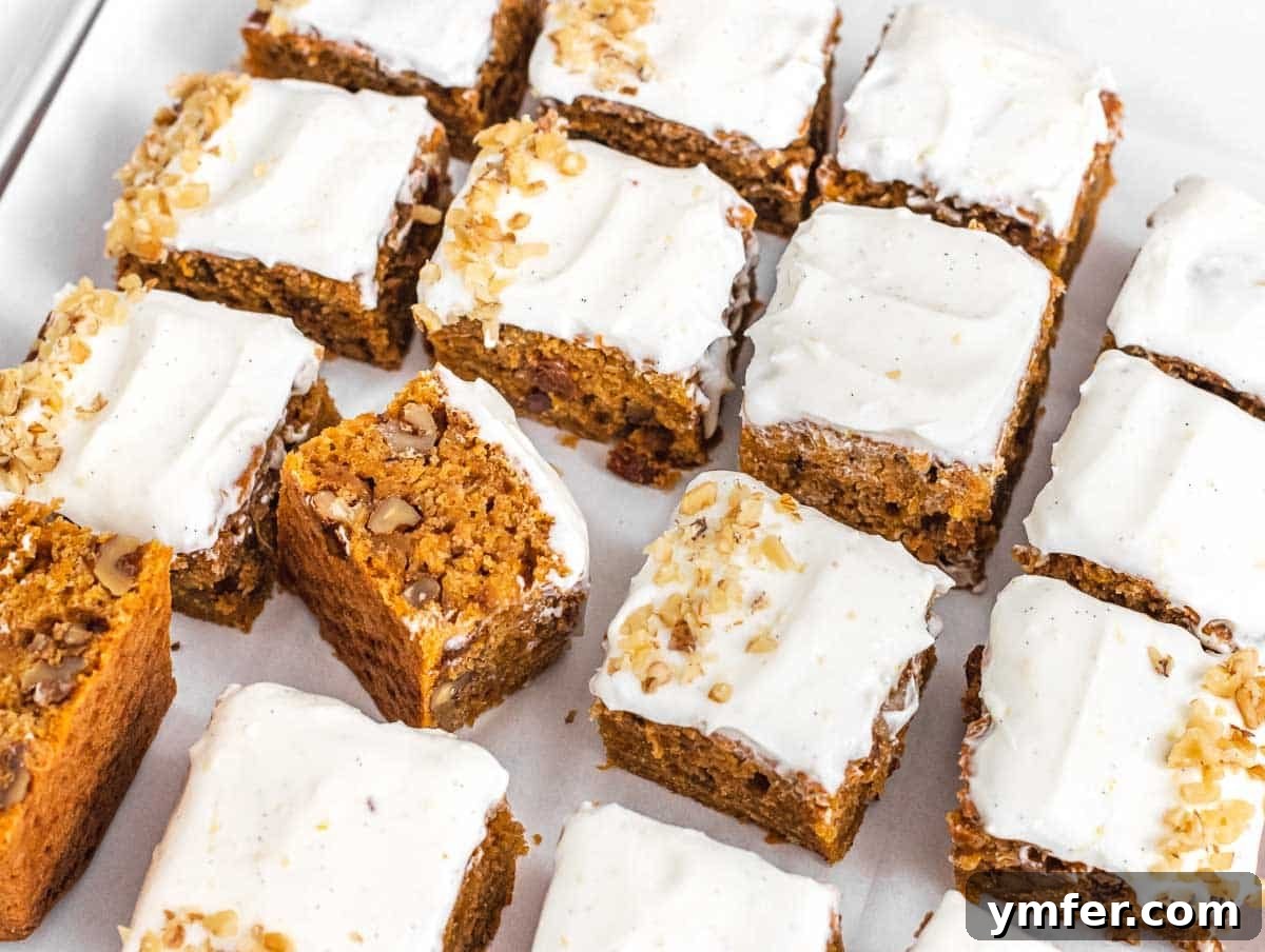 The Ultimate Vegetarian Thanksgiving Feast: 35 Recipes 32 vegan carrot cake cut into squares