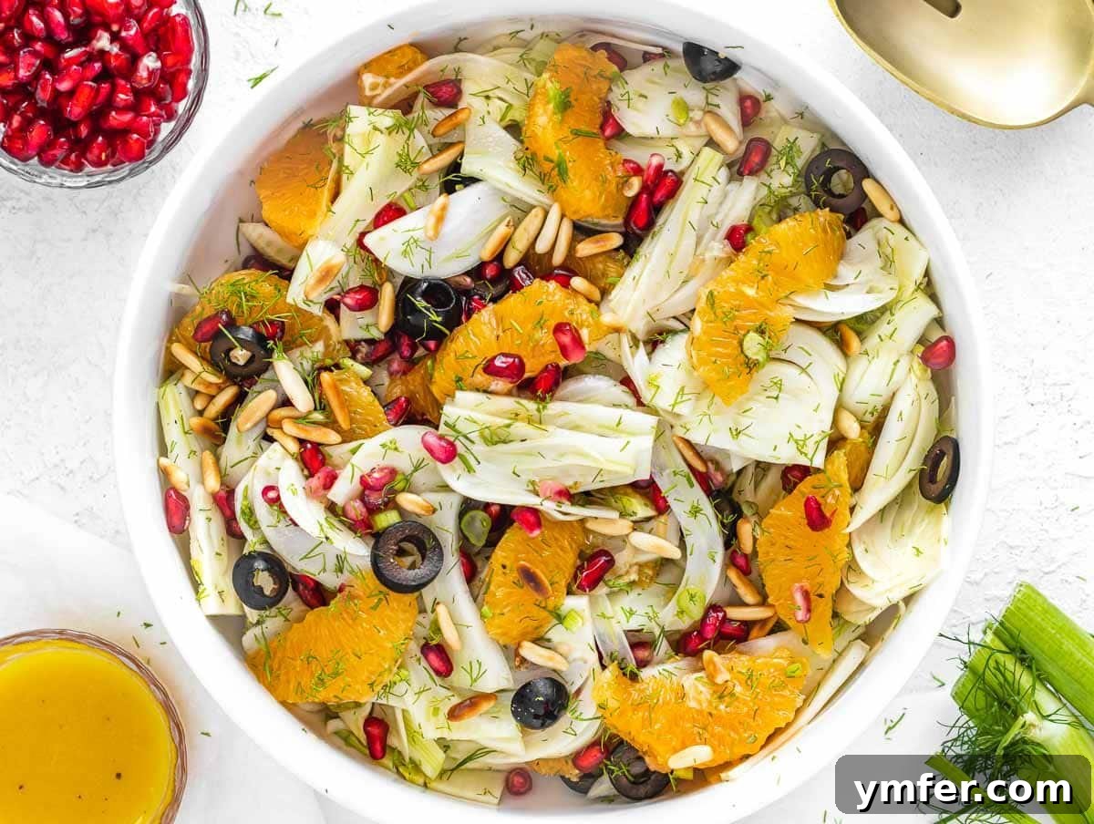 The Ultimate Vegetarian Thanksgiving Feast: 35 Recipes 34 Fennel salad ready to be served