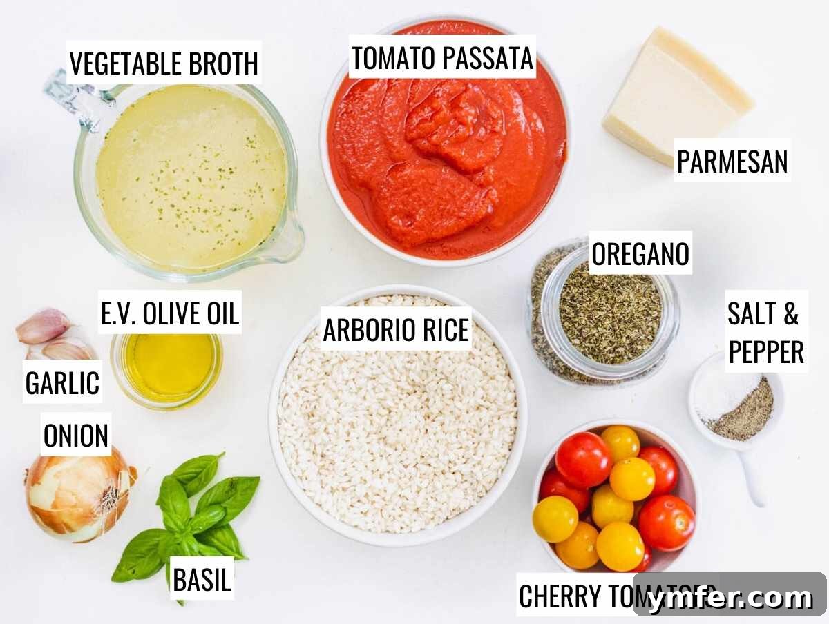 Sun-Kissed Tomato Risotto 4 Tomato risotto ingredients