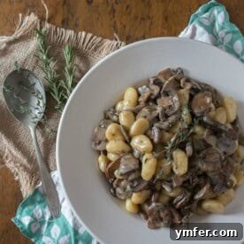 Velvety Creme Fraiche Mushroom Gnocchi 4 This super creamy creme fraiche mushroom gnocchi is the perfect meatless meal. Full of meaty mushrooms and just a touch of fresh herbs. Ready in just 30 minutes!