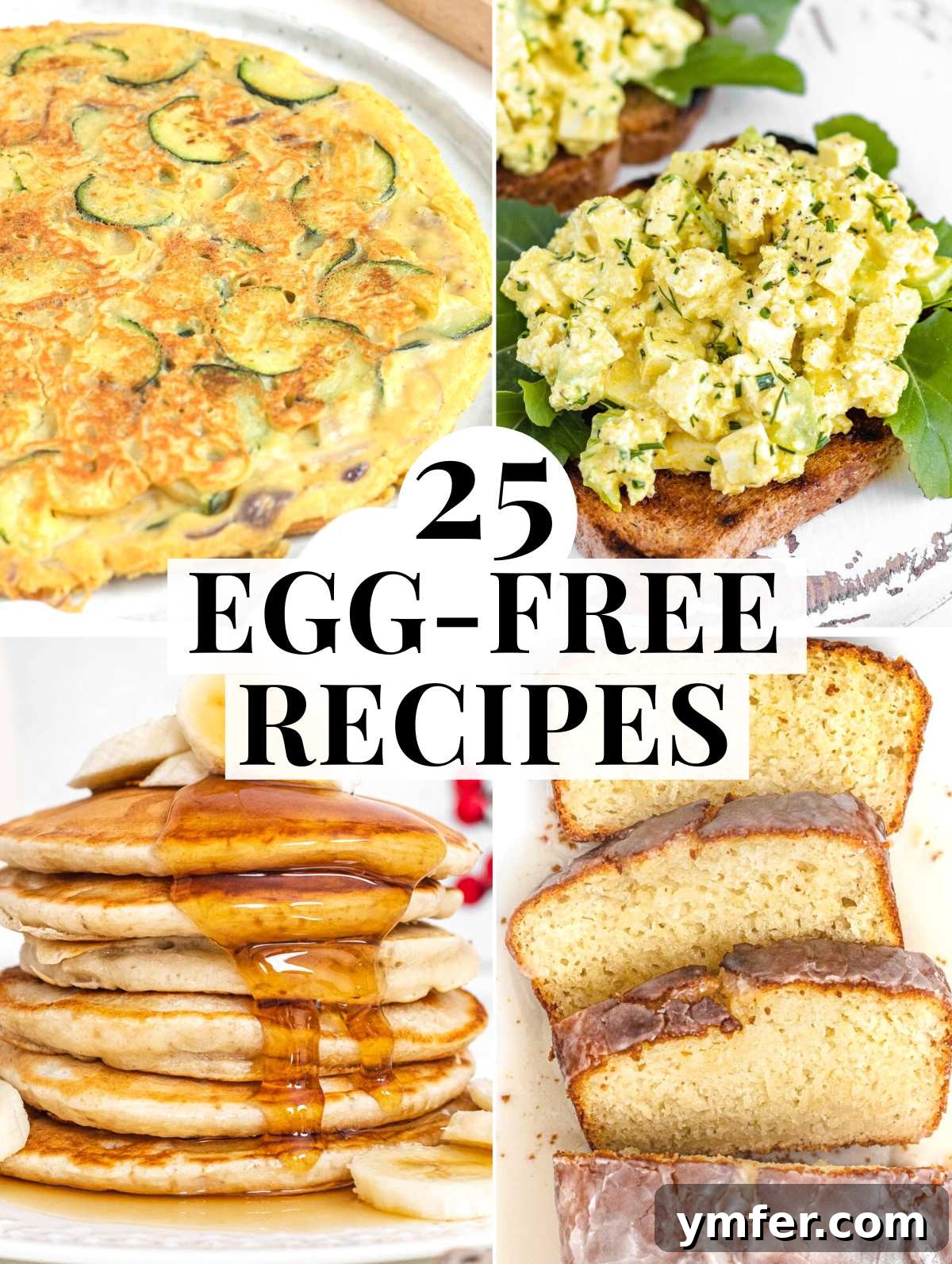 Egg-Free Delights 2 Diverse collection of egg-free recipes for all meals, showcasing healthy and delicious options