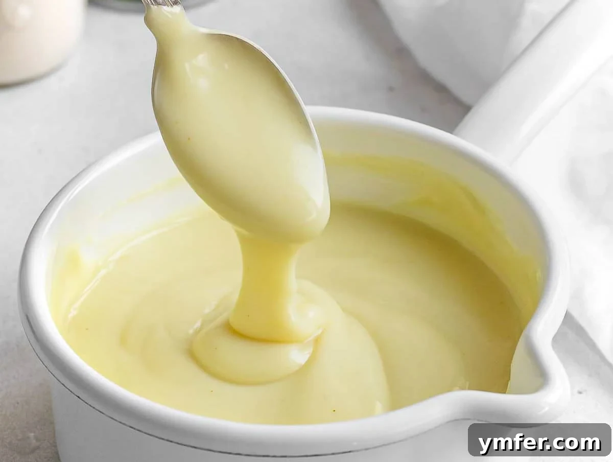 Egg-Free Delights 18 Creamy vanilla vegan custard in a glass bowl