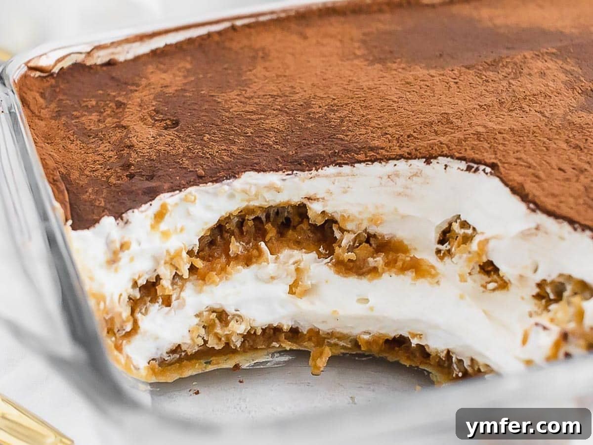 Egg-Free Delights 22 Cross-section of vegan tiramisu showing layers