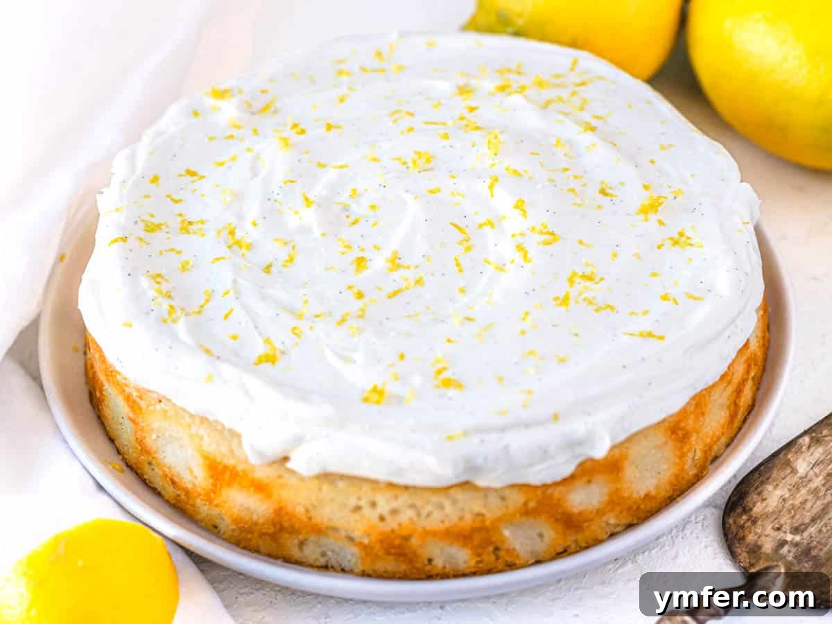 Egg-Free Delights 26 Moist vegan lemon cake garnished with fresh lemon zest