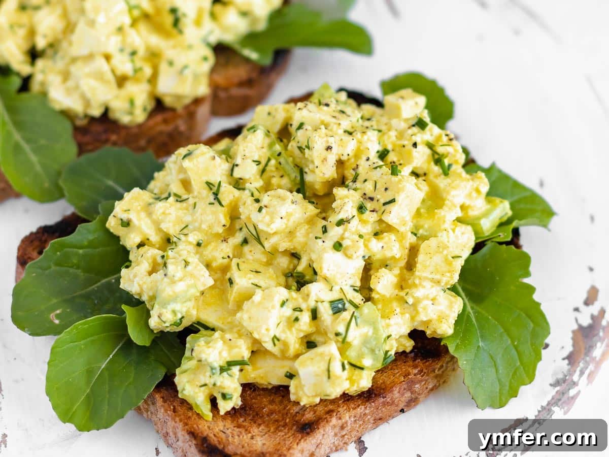 Egg-Free Delights 8 Vegan egg salad served on toasted bread
