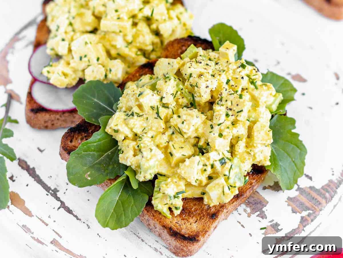 30 Plant-Based Protein Power Meals 10 vegan egg salad with arugula on toast bread