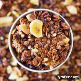 A close-up image of delicious Banana Bread Granola.