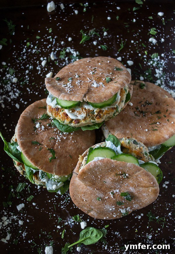 Mediterranean Chicken Souvlaki Burgers 2 Flavorful Chicken Souvlaki Burgers served in pita pockets with fresh feta cheese