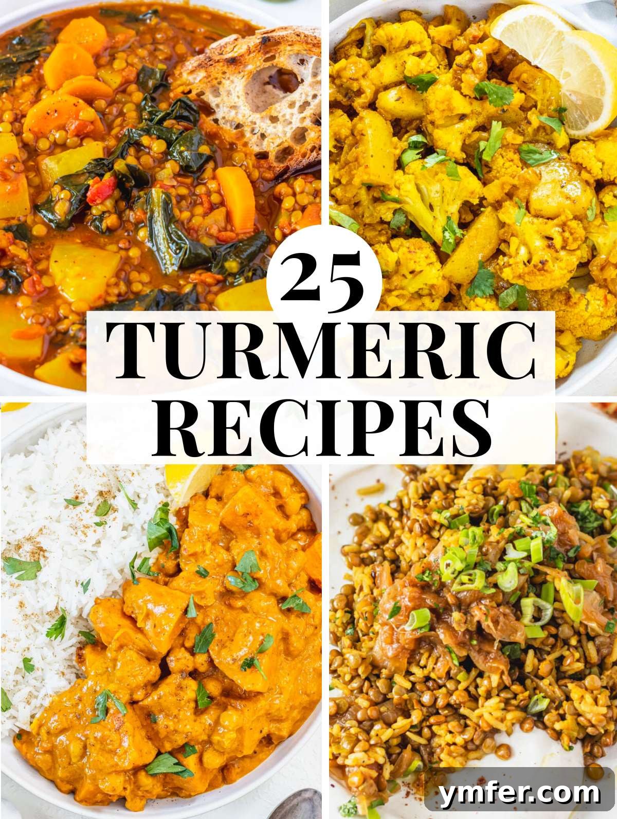 Golden Turmeric Creations 2 Turmeric recipes with easy meals
