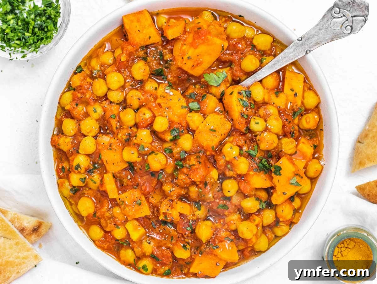 Golden Turmeric Creations 22 Chickpea Stew with spoon