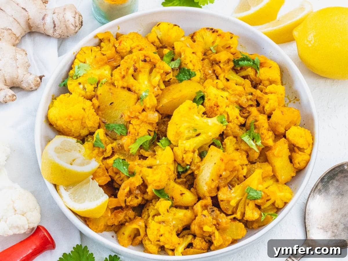 Golden Turmeric Creations 5 aloo gobi in a bowl