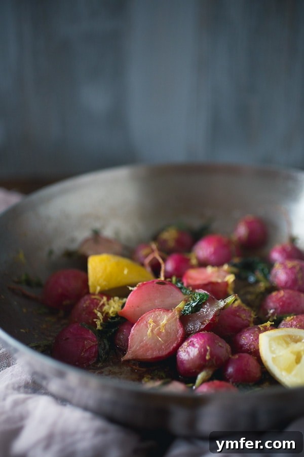 Pan-Kissed Radishes with Hazelnut Butter 4 These pan roasted brown butter radishes are the perfect way to use up all those summer garden radishes. Perfectly sweet, slightly nutty and just a hint of fresh lemon.
