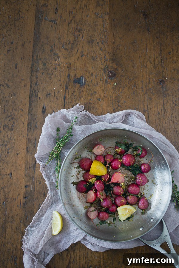 Pan-Kissed Radishes with Hazelnut Butter 5 These pan roasted brown butter radishes are the perfect way to use up all those summer garden radishes. Perfectly sweet, slightly nutty and just a hint of fresh lemon.