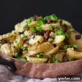 Savory Warm Potato Salad with Bacon and Fresh Herbs 5 img 9493 4
