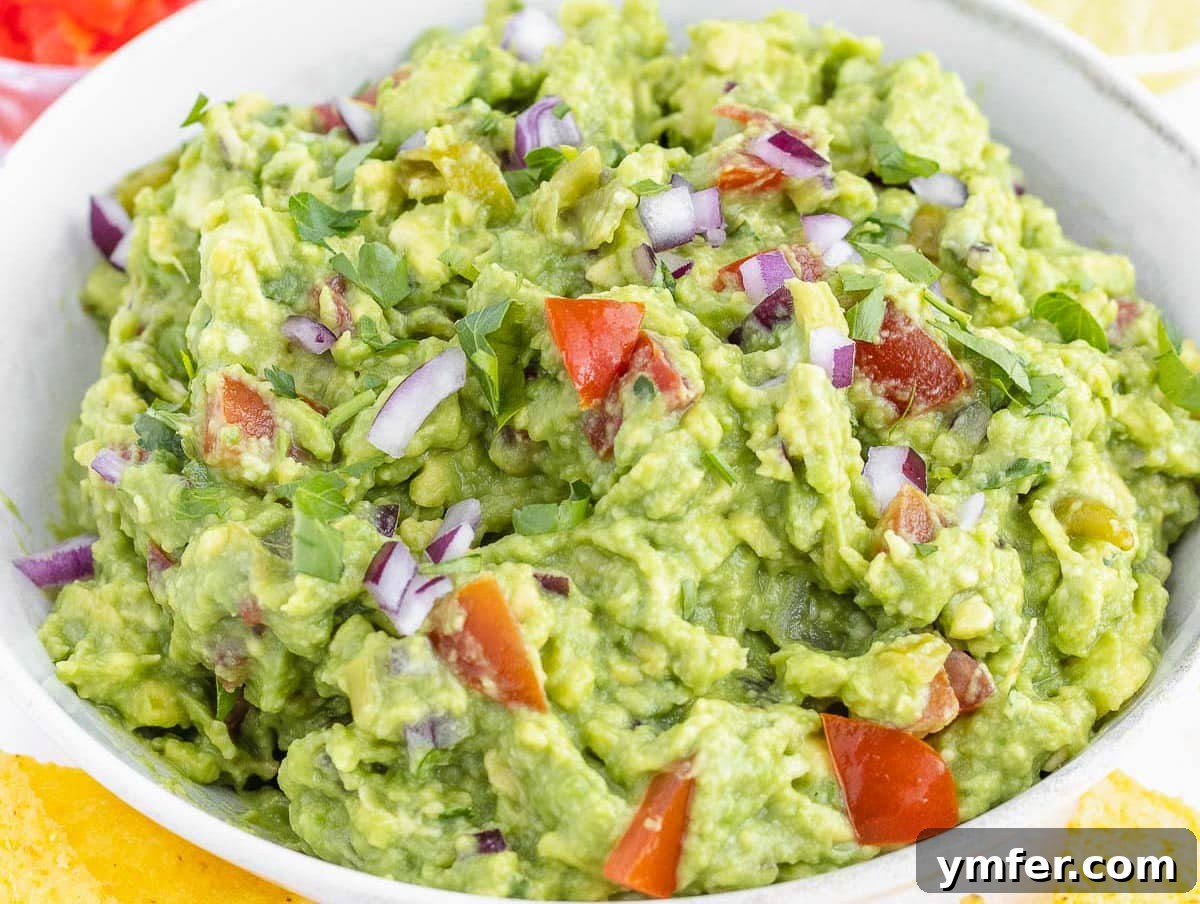 Flavorful Onion Dishes 8 Fresh guacamole with diced tomatoes and cilantro