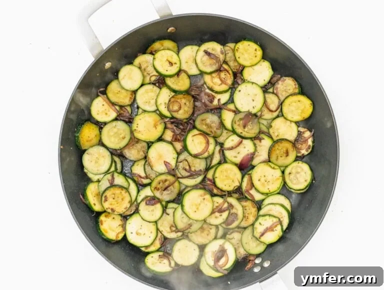 25 Power-Packed High Protein Vegan Breakfasts 23 zucchini cooked on a pan