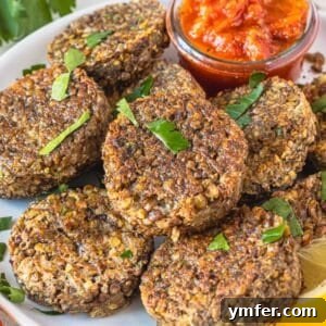 Spiced Lentil Delights 7 Crispy lentil patties, a wholesome and quick meal option.