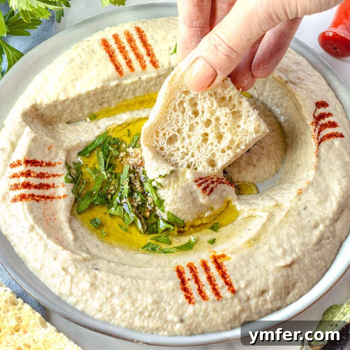 Baba ganoush dip.