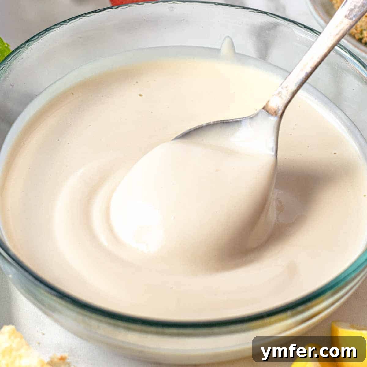 Tahini sauce.