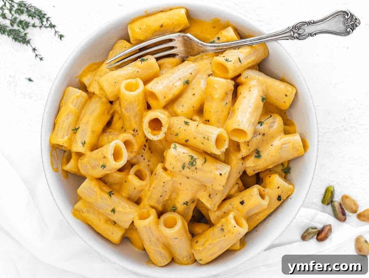 Protein-Packed Pasta Creations 17 Creamy butternut squash pasta, a perfect autumn comfort food.