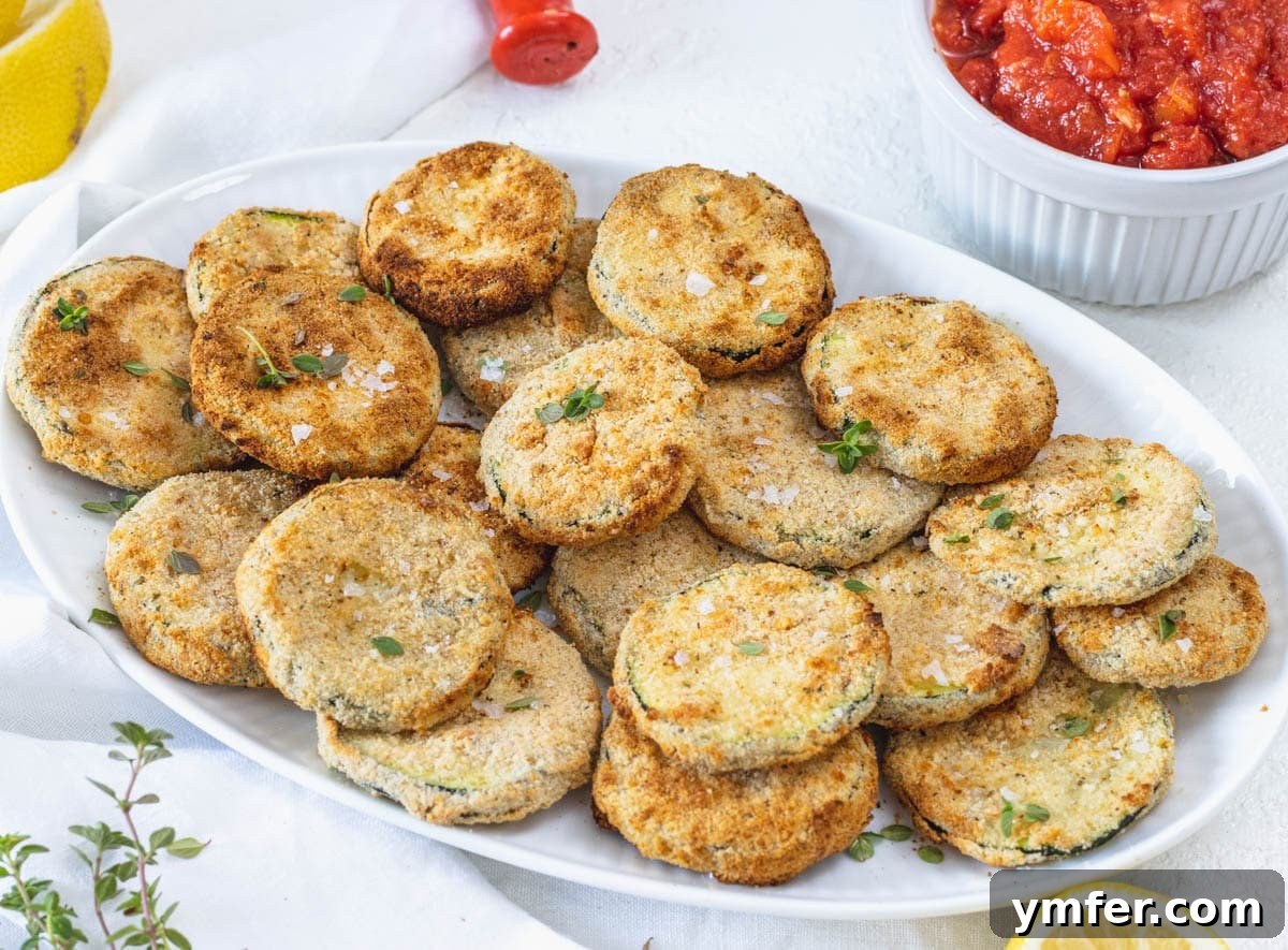 Creative Chickpea Flour Cuisine 11 Fried zucchini on a platter to store in the fridge
