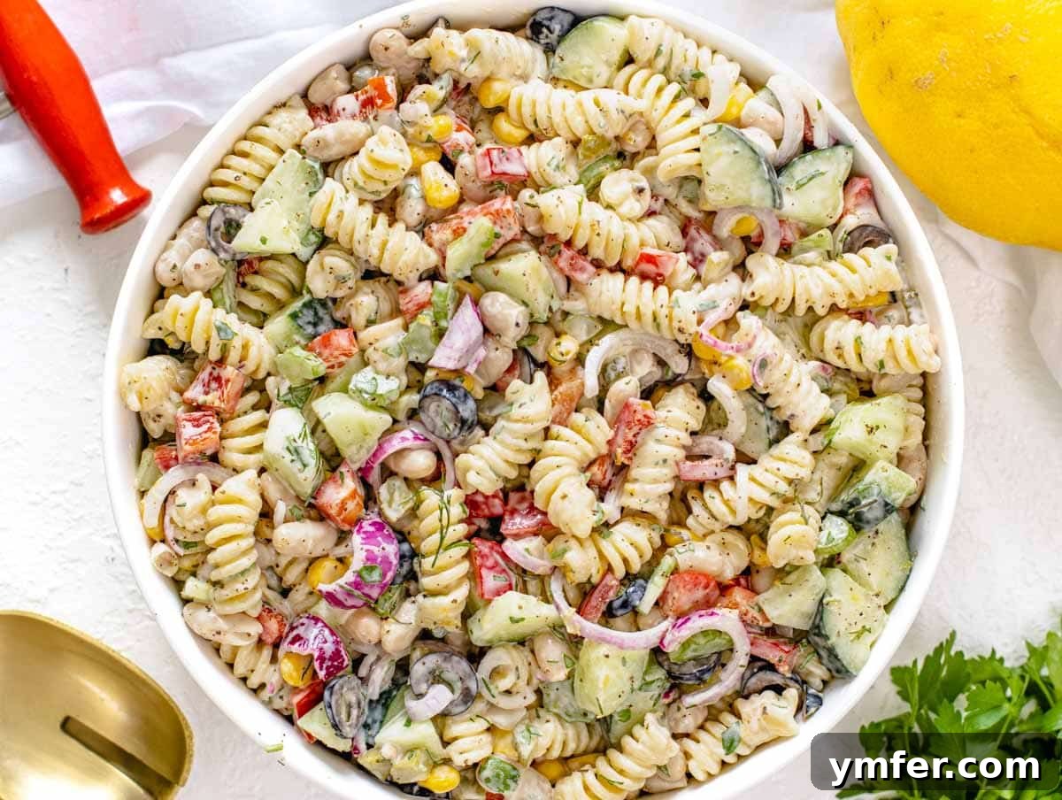 15 Quick and Easy Cannellini Bean Dishes 12 Creamy pasta salad with vegan mayonnaise and lemon, a refreshing dish