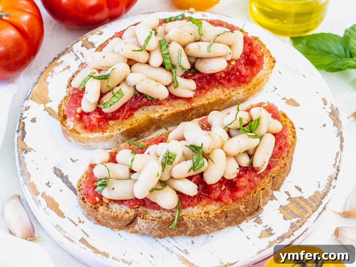 15 Quick and Easy Cannellini Bean Dishes 16 Pan con tomate with white beans and parsley, a delightful Mediterranean snack or breakfast
