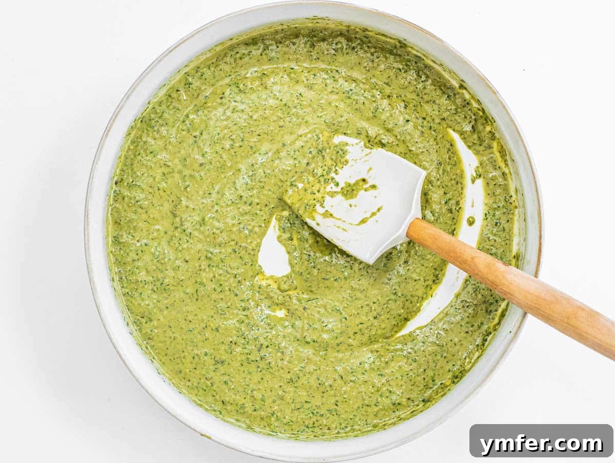 Fresh Basil Pesto 11 pesto with pasta water