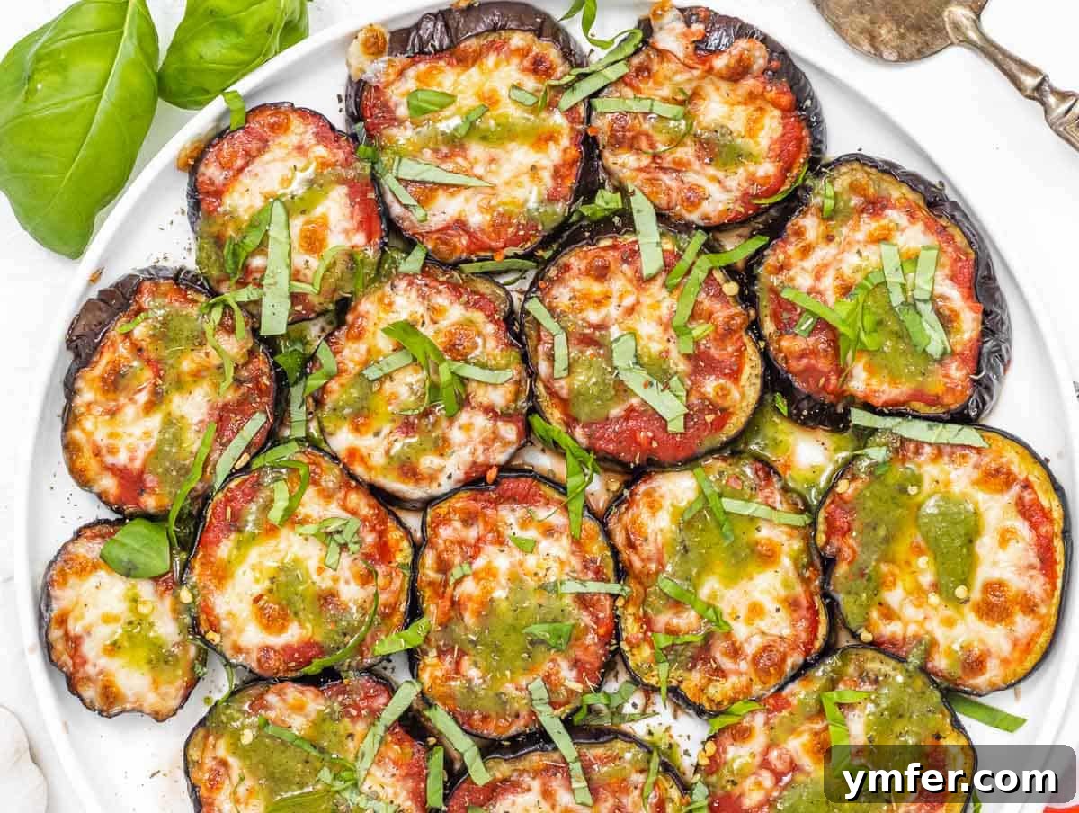 Fresh Basil Pesto 5 eggplant pizza with vegan pesto
